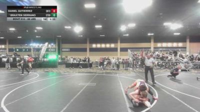 88 lbs Round Of 16 - Daniel Gutierrez, Sbtc vs Braxten Serrano, Stout Wrestling Academy