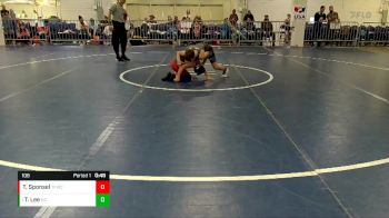 108 lbs Round 1 - Tyson Lee, North Carolina vs Thomas Sponsel, Tech Fall Wrestling Club