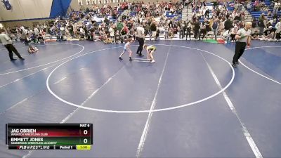 60 lbs Quarterfinal - Emmett Jones, Sanderson Wrestling Academy vs Jag OBrien, Wasatch Wrestling Club