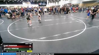 82 lbs Cons. Round 1 - Clint Thompson, NE vs Mitchell Webster, WI