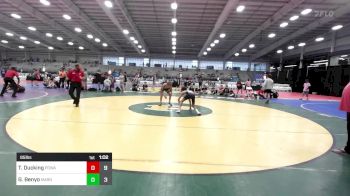 95 lbs Semifinal - Traevon Ducking, POWA vs Gabe Benyo, Mat Assassins Black