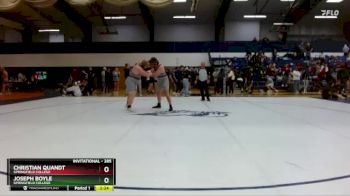285 lbs Cons. Round 4 - Joseph Boyle, Springfield College vs Christian Quandt, Springfield College