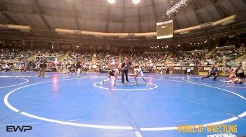73 lbs Consi Of 16 #1 - Damen Macias, Berryhill Wrestling Club vs Brantley Brunger, RAW Wrestling Club