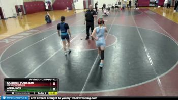 102 lbs Round 2 - Kathryn Marstein, Highway Wrestling vs Anna Kos, Minnesota