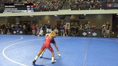 62 lbs Quarters - Gus Murphy, Maurer Coughlin vs Zander Wilcox, MWC