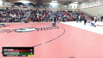 88 lbs Quarterfinal - Jett Olson, Ascend Wrestling Academy vs Gionni Gonsalves, SelahFlo Vikings Wrestling