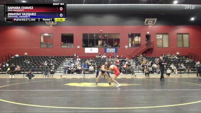 110 lbs Semifinal - Samara Chavez, King University vs Dinayah Vazquez, Emmanuel University