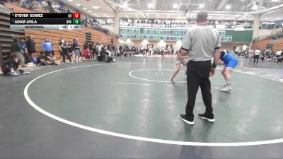 215 lbs Semifinal - Adam Avila, Brawley vs Steven Gomez, Granite Hills