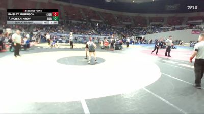 4A/3A/2A/1A Girls 140 Quarterfinal - Jacie Lathrop, Elgin Girls vs Paisley Morrison, Coquille Girls