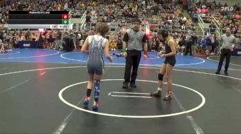 80 lbs Champ. Round 1 - Charlee Ventola, Independent vs Carter Morris, Watkins Memorial