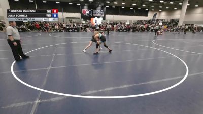 120 lbs Cons. Rd Of 16 - Morgan Johnson, Team Nazar Training Center vs Julia Schnell, Victory Wrestling Club - VTC