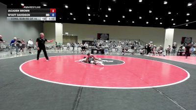 150 lbs Cons. Sub-rd Of 16 - Jacaden Brown vs Wyatt Davidson, Heartland Wrestling Academy