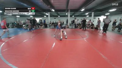 100 lbs Round 4 (6 Team) - Braxton Brown, East Carolina Elite vs Zavier Olver, Mat Assassins Red