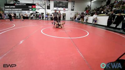 49 lbs Quarterfinal - Kane Leyba, Team Tulsa Wrestling Club vs Canton Davenport, Jay Wrestling Club