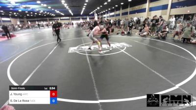 126 kg Semifinal - Jaxson Young, AATC (All American TC) vs Seferino De La Rosa, Tucson Cyclones