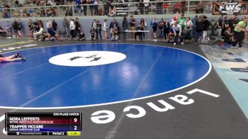 74 lbs 5th Place Match - Nora Lefferts, Bethel Freestyle Wrestling Club vs Trapper McCabe, Kodiak Wrestling Club