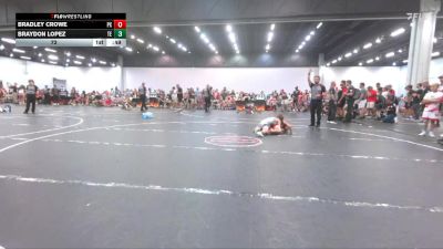 72 lbs Round 4 (8 Team) - Braydon Lopez, Takedown Elite vs Bradley Crowe, Project X