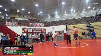 215 lbs Semifinal - Aidan Hinchee, North Vermillion vs Hunter Crabtree, Bombers Wrestling Club