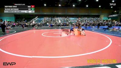 52 lbs 3rd Place - Devynee Cruz, Pounders WC vs Sloan Snydman, Shafter Youth Wrestling