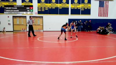 118 lbs Cons. Round 2 - Kelsey Clark, Connellsville vs Anaylah Adams, The Neighborhood Academy
