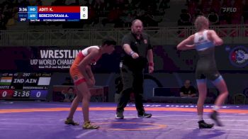 43 kg 1/2 Final - Kumari Aditi, India vs Aleksandra Berezovskaia, Individual Neutral Athletes