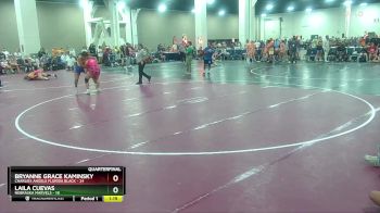 135 lbs Quarters & Wb (16 Team) - Laila Cuevas, Nebraska Marvels vs Bryanne Grace Kaminsky, Charlies Angels Florida Black