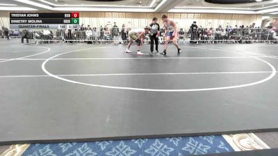 157 lbs Quarterfinal - Tristan Johns, Bishop Gorman HS vs Dimetry Molina, Rough House