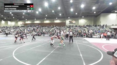 101 lbs Round Of 16 - Addison Hudson, 10th Planet Grants Pass vs Sara Poutree, Greenwave Youth WC