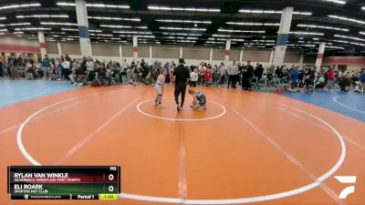 88-95 lbs Round 4 - Eli Roark, Spartan Mat Club vs Rylan Van Winkle, Silverback Wrestling Fort Worth