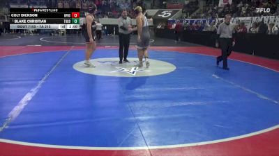 7A 215 lbs Quarterfinal - Blake Christian, Tuscaloosa County vs Colt Dickson, Opelika Hs