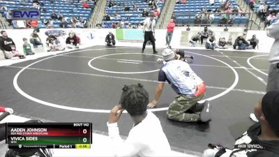 55 lbs Cons. Round 2 - Aaden Johnson, RSA Red Storm Wrestling vs Vivica Sides, WTC