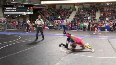 95 lbs Cons. Round 1 - Vesta LeRoy, Chanute vs Liberty Gray, OZ Trojan