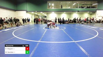 190 lbs Round Of 64 - Hunter Wagner, VA vs Mason Savidan, CA