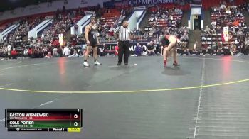 190 lbs Quarterfinals (8 Team) - Easton Wisniewski, Whitehall HS vs Cole Potier, Gladstone HS