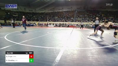 94 lbs Round Of 16 - Aidan Frye, Comanche Indians vs Riley Bradley, Jenks