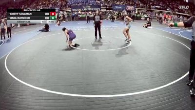 G 107 lbs Semifinal - Chevy Coleman, Sam Houston Girls vs Julia Raymond, Benton Girls