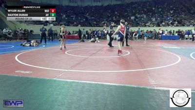 87 lbs Round Of 32 - Wyler Allen, Westmoore Wresting vs Daxton Duran, Jay Junior High