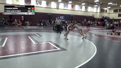 106 lbs Round 1 - Anakin Deppe, Xavier, Cedar Rapids vs John Liam O`Shea, Tinley Park (Andrew)