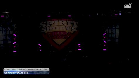 CT Vipers - Snake Bite [2025 L1 Tiny - Novice - Restrictions Day 1] 2025 Spirit Sports Worcester Nationals