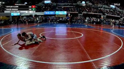98 lbs Quarterfinal - Cuyler Clark, Team Champs vs Kaleb Marsh, Livingston Wrestling Club
