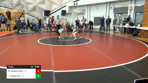 60 lbs Final - Bruce Anderchak, (Quaker Valley) vs Talea Guntrum, (Oak Glen)