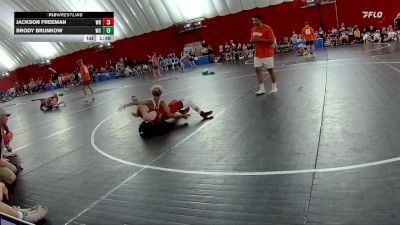 106 lbs Round 1 (8 Team) - Jackson Freeman, Wisconsin Rapids vs Brody Brunkow, WCAABE Knights