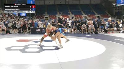 144 lbs Cons. Rd Of 128 - Henry Faurote, IN vs Aaron Campbell, GA