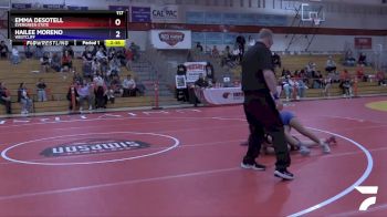 117 lbs 5th Place Match - Emma Desotell, Evergreen State vs Hailee Moreno, Westcliff