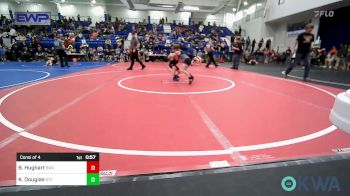 55 lbs Consi Of 4 - Bentley Hughart, Berryhill Wrestling Club vs Kyler Douglas, Sallisaw Takedown Club
