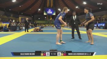 Callie Marie Nelson vs Maria Luiza Rodrigues De C. L. S 2026 IBJJF European NoGi
