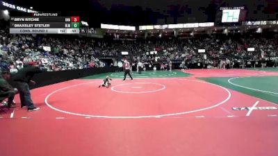 49 lbs Cons. Round 2 - Braxsley Stetler, BLM1 vs Bryn Ritchie, Unattached