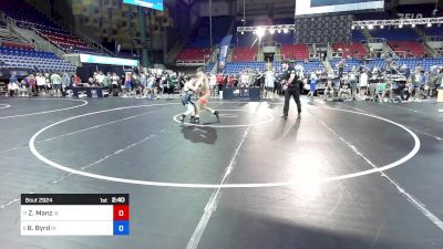 106 lbs Rnd Of 16 - Zander Manz, IA vs Brady Byrd, IN