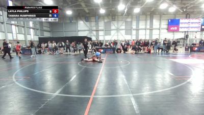 U20 Women - 53 lbs Cons. Round 4 - Layla Phillips, IA vs Tamara Humphries, PA
