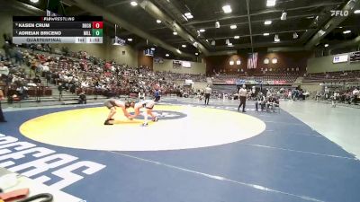 2A 157 lbs Quarterfinal - Adreian Briceno, Millard vs Kasen Crum, Duchesne